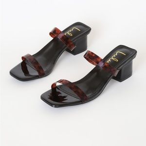 Lulu’s Black chunky heels